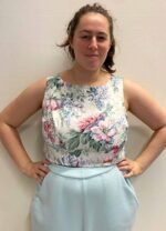 Floral Crop top- ref 71 - Resale item - Approx 14-16