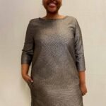 Wool Shift Dress- ref 29 - Resale item - Approx 12-14