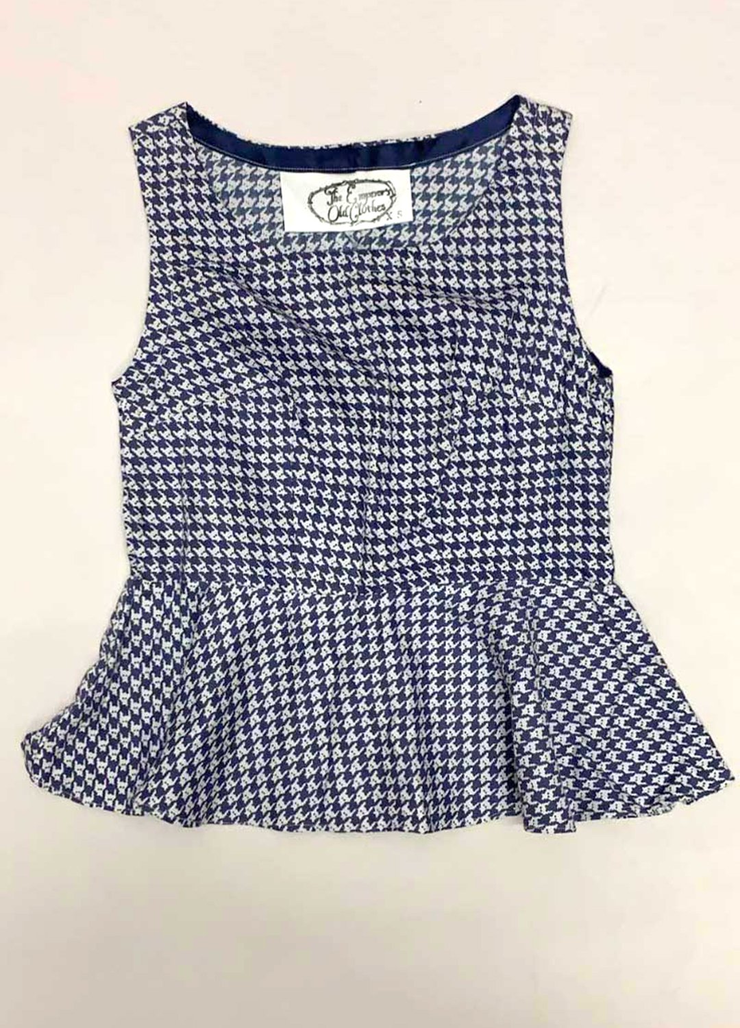 Houndstooth Peplum Crop top - Ref 61 - Resale item - UK 6-8 Houndstooth Peplum Crop top - Ref 61 - Resale item - UK 6-8 - Image 1