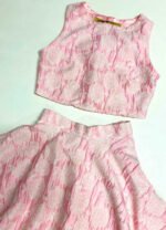 Pink Brocade Floral Two Piece - Ref 44 - Resale item - UK 6-8 - Image 2