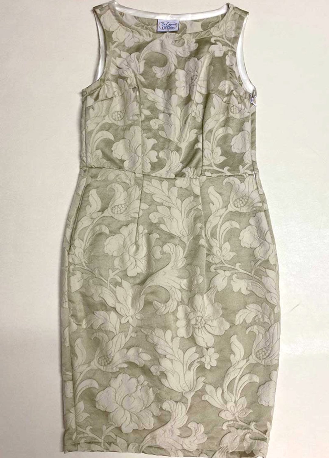 Cream Brocade Pencil Dress- ref 13 - Resale item - Approx 10-12 Cream Brocade Pencil Dress- ref 13 - Resale item - Approx 10-12 - Image 1