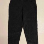 Black Corduroy Trousers- ref 9 - Resale item - Approx 10-12