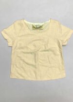 Peach Linen Tee - ref 96 - Resale item - Approx UK 10-12