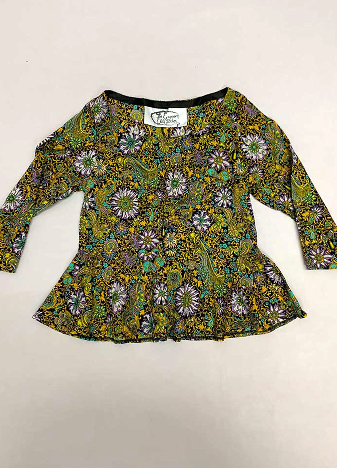 Floral Print Peplum Crop-Top - ref 97 - Resale item - Approx 10-12 Floral Print Peplum Crop-Top - ref 97 - Resale item - Approx 10-12 - Image 1