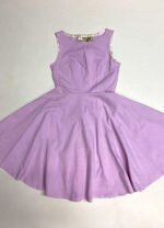 Lilac Skater Dress- ref 47 - Resale item - Approx 10-12