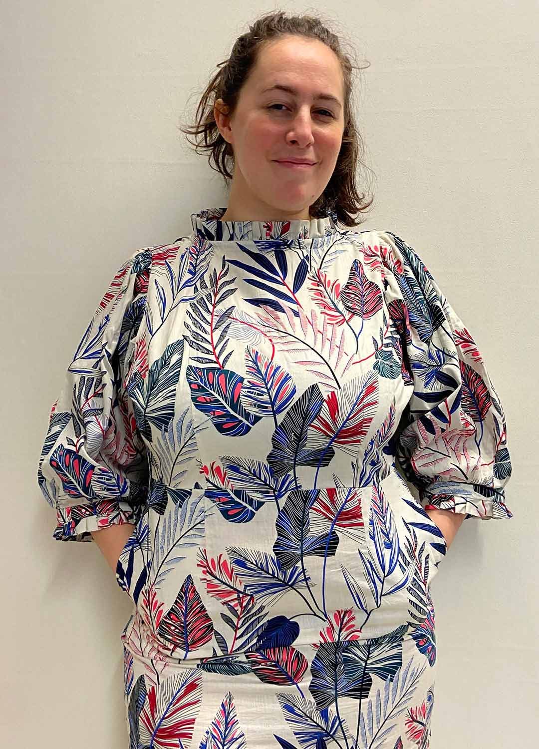 Cream Floral A-line Dress- ref 2 - Resale item - Approx 14-16 Cream Floral A-line Dress- ref 2 - Resale item - Approx 14-16 - Image 1