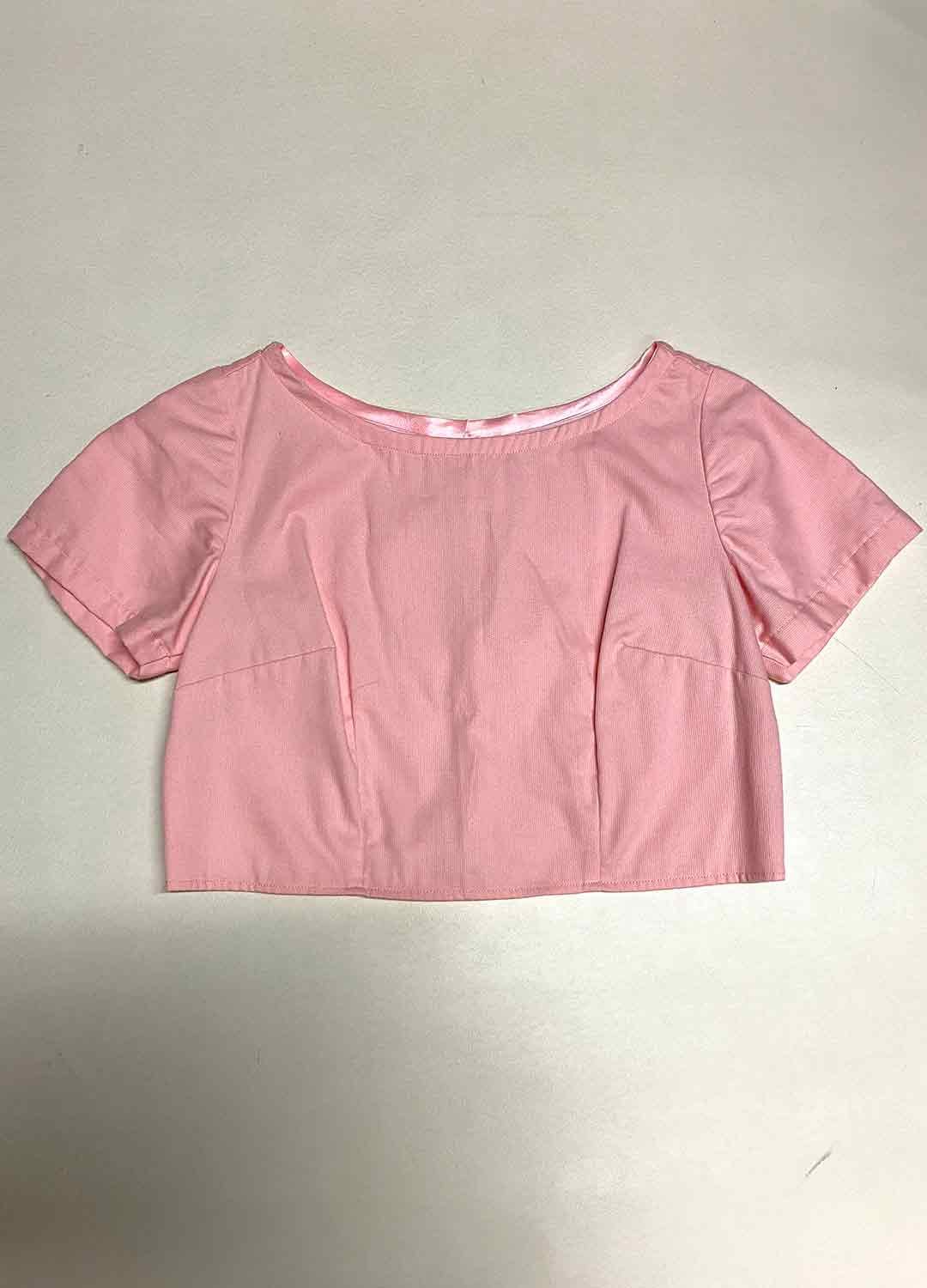 Pink Crop top- ref 72 - Resale item - Approx 10-12 Pink Crop top- ref 72 - Resale item - Approx 10-12 - Image 1