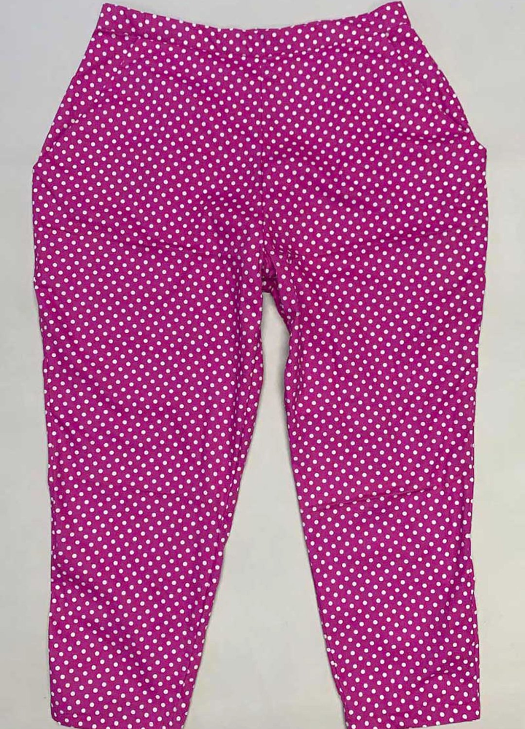 Pink Polka Dot Trouser- ref 81 - Resale item - Approx UK 18-20 Pink Polka Dot Trouser- ref 81 - Resale item - Approx UK 18-20 - Image 1