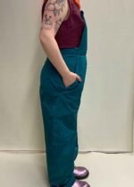 Teal Taffeta Dungarees - ref 36 - Resale item - Approx 12-14 - Image 2
