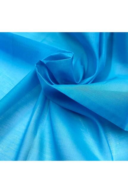 Fabric Ref 4521 - Turquoise Silk Cotton