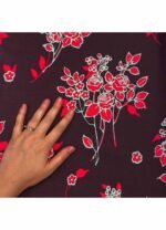 Fabric Ref 4674 - Floral Viscose Mix - Image 2