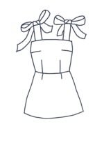 Design your own: A-Line Button-up Strap Dress