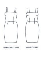 Design your own: Pencil Button-up Back-Bow Strap Dress - Image 8
