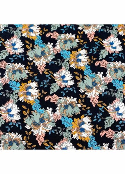 Fabric Ref 4710 - Crinkle Floral Viscose