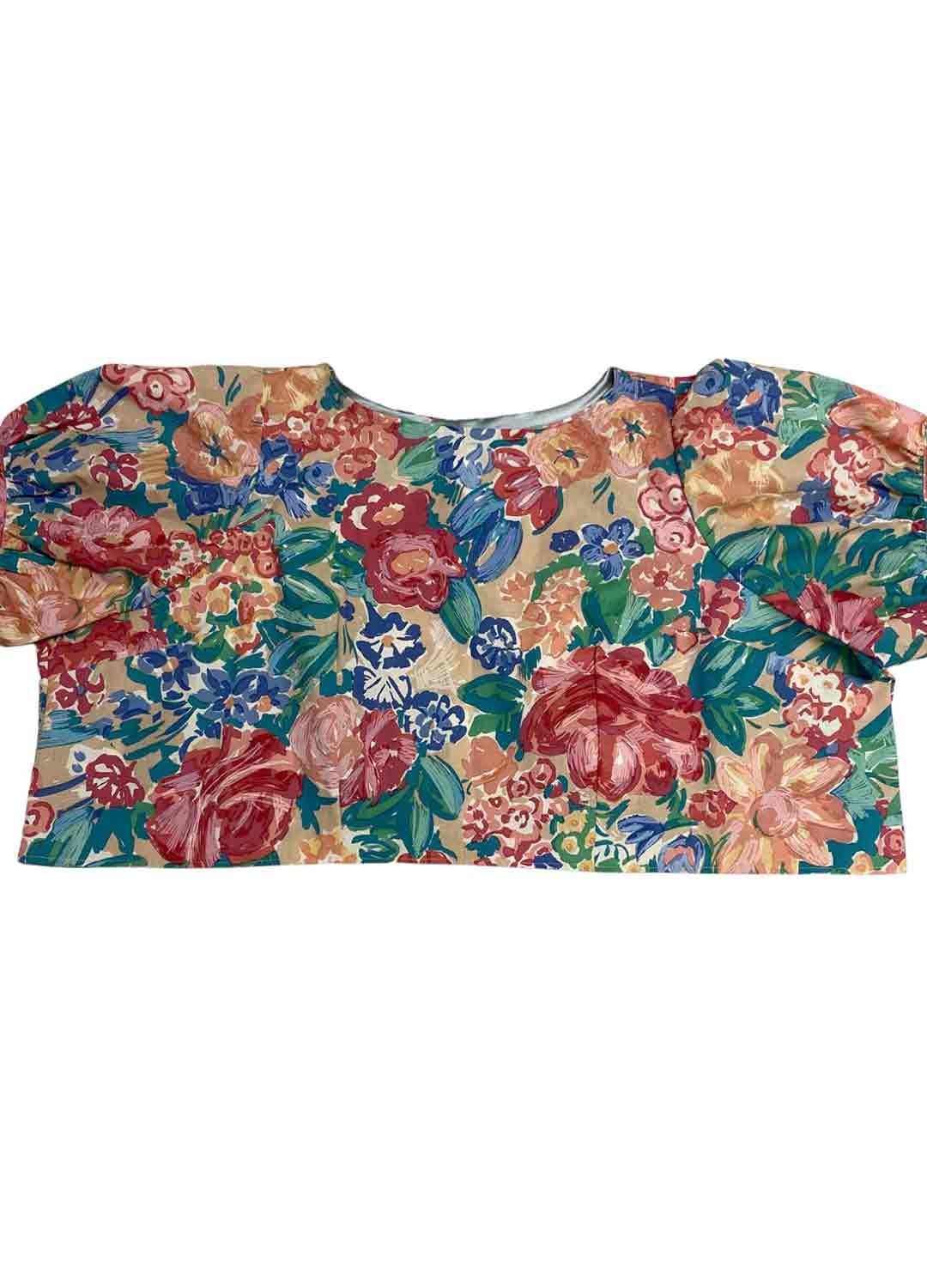 Big bloom crop top - ref 128 - Resale item - UK 30-32 Big bloom crop top - ref 128 - Resale item - UK 30-32 - Image 1