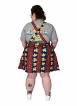 Leafy vintage A-line dungaree-mini - ref 123 - Resale item - UK 22-24 - Image 2