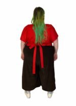 Red wrapover crop top - ref 139 - Resale item - UK 30-32 - Image 2