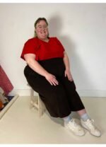 Red wrapover crop top - ref 139 - Resale item - UK 30-32 - Image 3