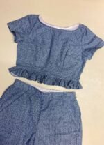 Geometric Blue Shorts Two Piece - ref 112 - Resale item - Approx UK 14-16 - Image 5