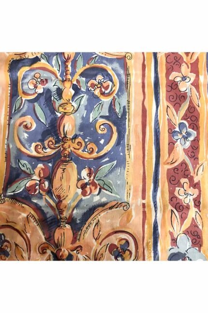 Fabric Ref 1754 - Panelled Floral Cotton