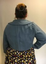Blue Cropped Jacket - ref 157 - Resale item - Approx UK 18-20 - Image 3