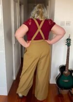 Green checked wide leg Dungarees - ref 154 - Resale item - Approx 18-20 - Image 6