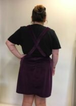 Purple velvet-mix dungaree-mini - ref 141 - Resale item - UK 18-20 - Image 2