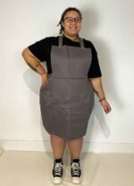 Grey cotton dungaree-mini - ref 144 - Resale item - UK 26-28