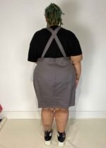 Grey cotton dungaree-mini - ref 144 - Resale item - UK 26-28 - Image 3