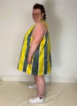 Stripey Shift Dress- ref 152 - Resale item - Approx 26-28 - Image 3