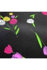 Fabric Ref 4837 - Floral Crepe Satin - Image 3