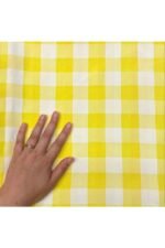 Fabric Ref 4939 - Check Crepe Satin - Image 2