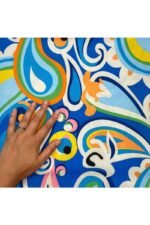 Fabric Ref 4828 - Abstract Matte Satin Mix - Image 2