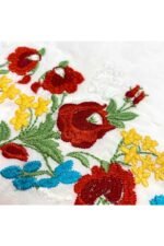 Fabric Ref 4871 - Embroidered Floral Cotton - Image 3