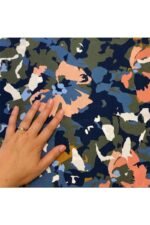 Fabric Ref 4890 - Abstract Floral Crepe Viscose - Image 2
