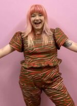 OlaOla cotton trouser two piece - ref 182 - Resale item - Approx UK 12-14