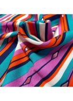 Fabric Ref 5237 - Stripe Viscose - Image 2