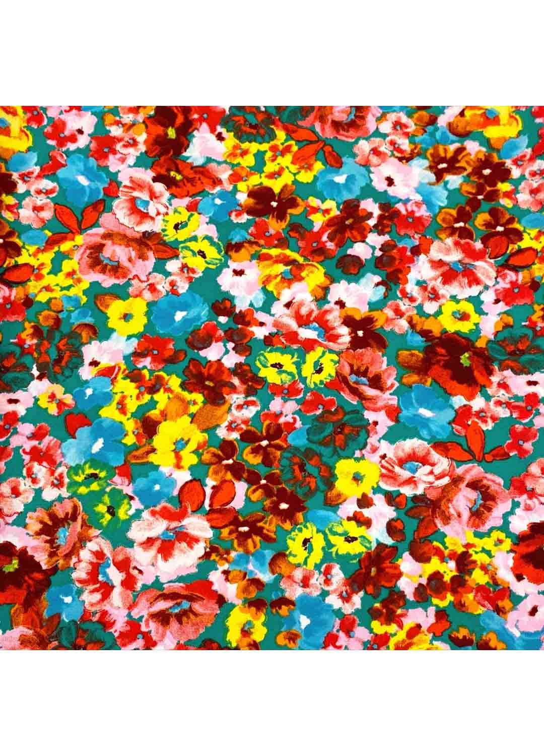 Ref 5241 a Fabric Ref 5241 - Floral Viscose Mix - Image 1