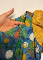 Fruit + leaf print skater dress - ref 197 - Resale item - Approx UK 12-14 - Image 3