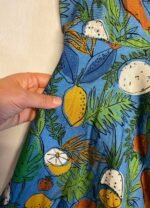 Fruit + leaf print skater dress - ref 197 - Resale item - Approx UK 12-14 - Image 4