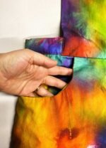 Multicolour Wide Leg Dungarees - ref 199 - Resale item - Approx UK 22-24 - Image 4