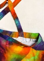 Multicolour Wide Leg Dungarees - ref 199 - Resale item - Approx UK 22-24 - Image 5