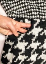 Monochrome houndstooth wool-mix classic jumpsuit - ref 162 - Resale item - Approx UK 18-20 - Image 7