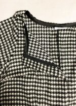 Monochrome houndstooth wool-mix classic jumpsuit - ref 162 - Resale item - Approx UK 18-20 - Image 4