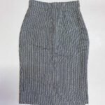 Blue stripey pencil skirt- ref 188 - Resale item - Approx UK 10-12