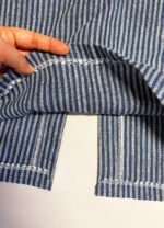 Blue stripey pencil skirt- ref 188 - Resale item - Approx UK 10-12 - Image 3