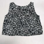 Monochrome satin viscose tee - ref 175 - Resale item - Approx UK 14-16