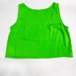 Bright green viscose tee - ref 176 - Resale item - Approx UK 14-16