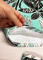 Mint leafy print Crop Top - ref 178 - Resale item - Approx UK 12-14 - Image 3