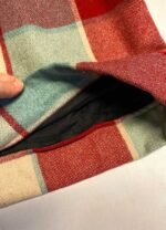 Windowpane check wool pinafore - ref 194 - Resale item - Approx UK 12-14 - Image 6